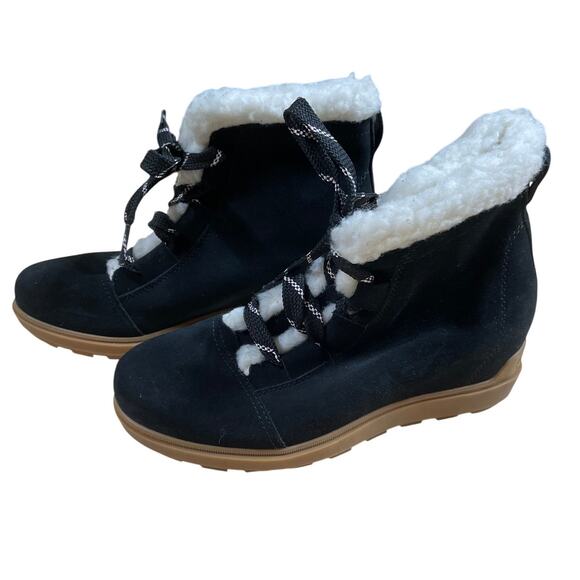 Sorel Evie II Cozy Waterproof Wedge Bootie Back Women's Size 8.5 New Without Box - Picture 1 of 6